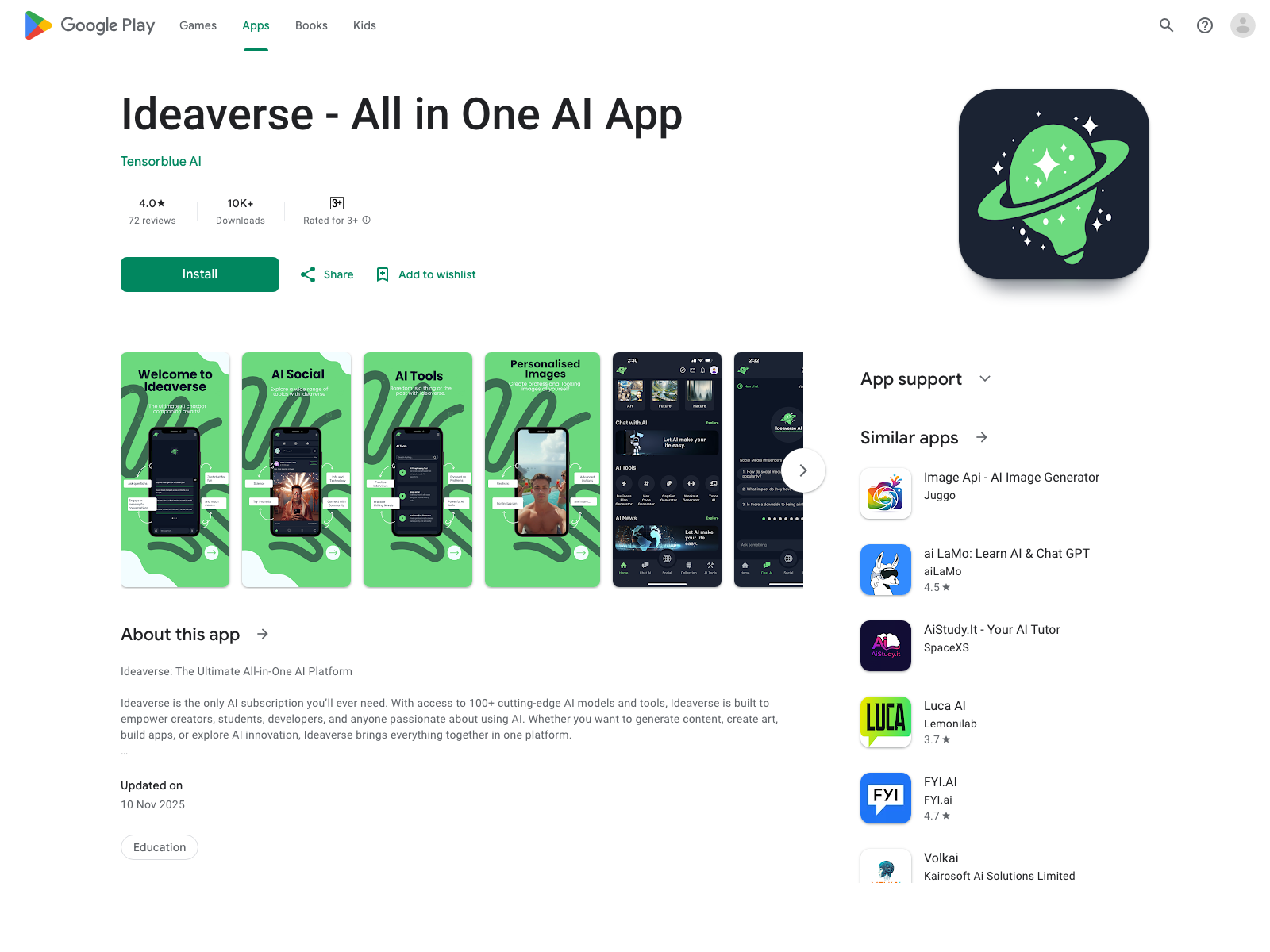 Ideaverse AI Android App