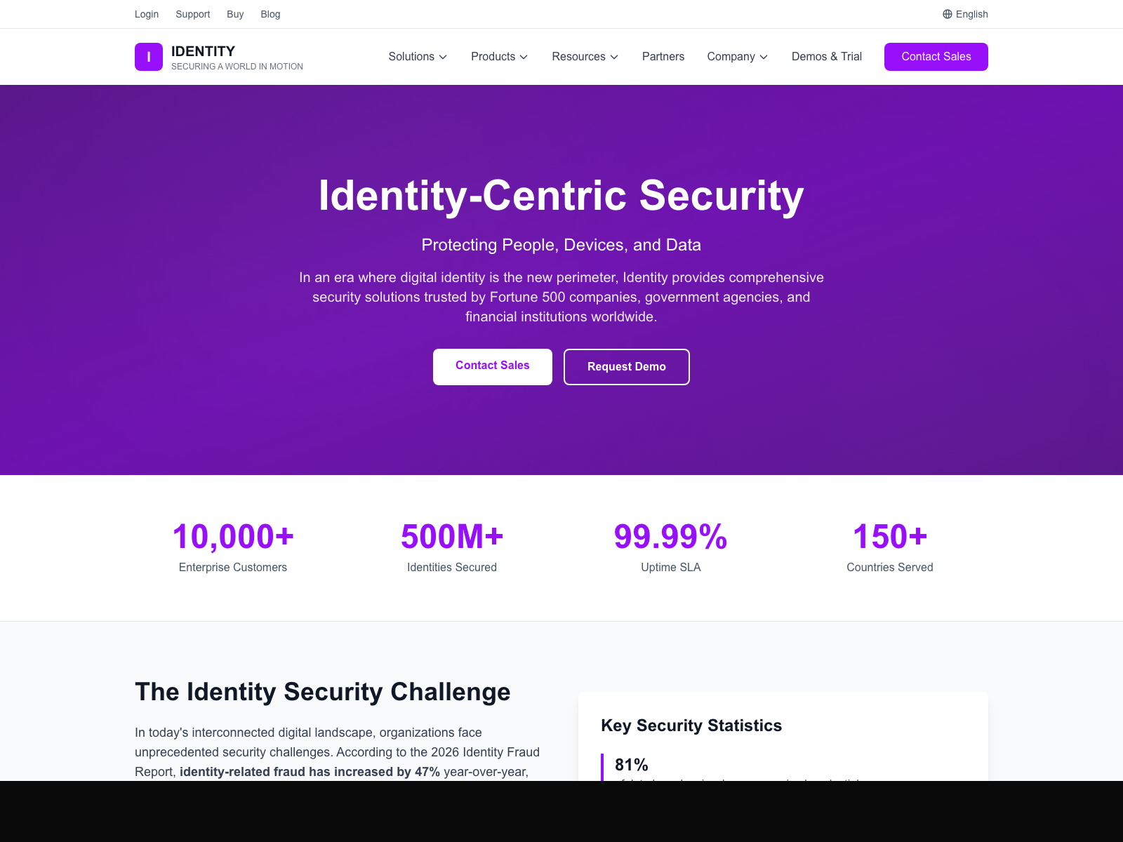 Identify desktop website screenshot